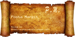 Posta Margit névjegykártya